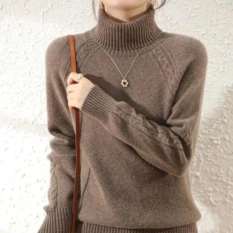 Gabrine - Women's Turtleneck Sweater