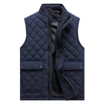 Quilted body warmer vest for men