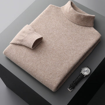 Cozy turtleneck sweater for men