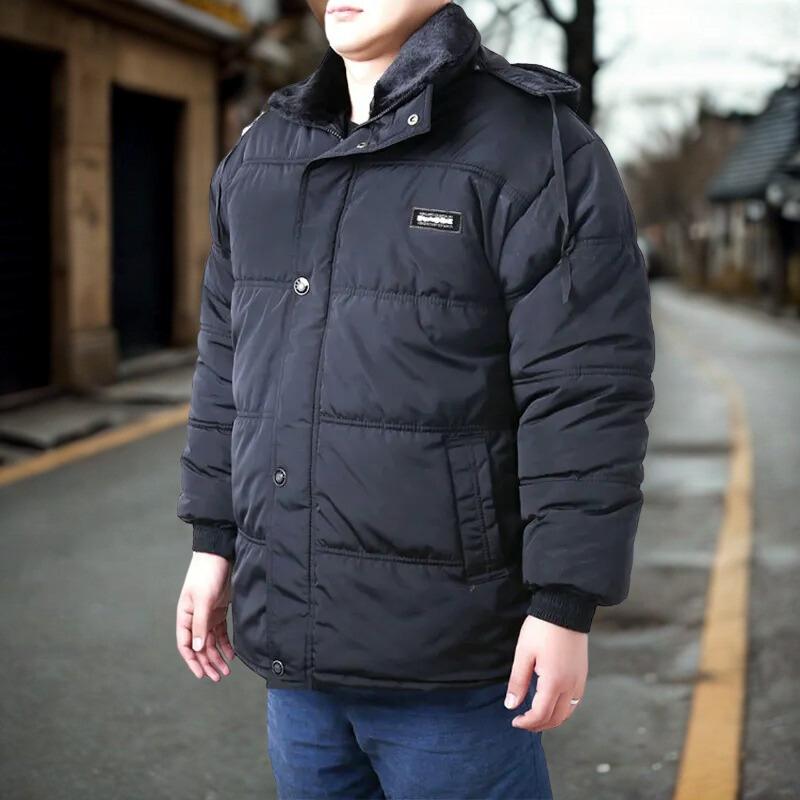 Men’s Padded Jacket – Quilted Insulation – High Collar – Ribbed Cuffs – Casual Fit