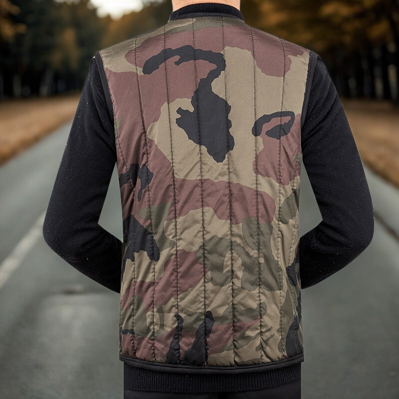 Men’s Quilted Vest – Slim Fit – Lightweight Insulated – V-Neck – Button Front – Casual