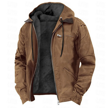 Classic winter hoodie coat for men