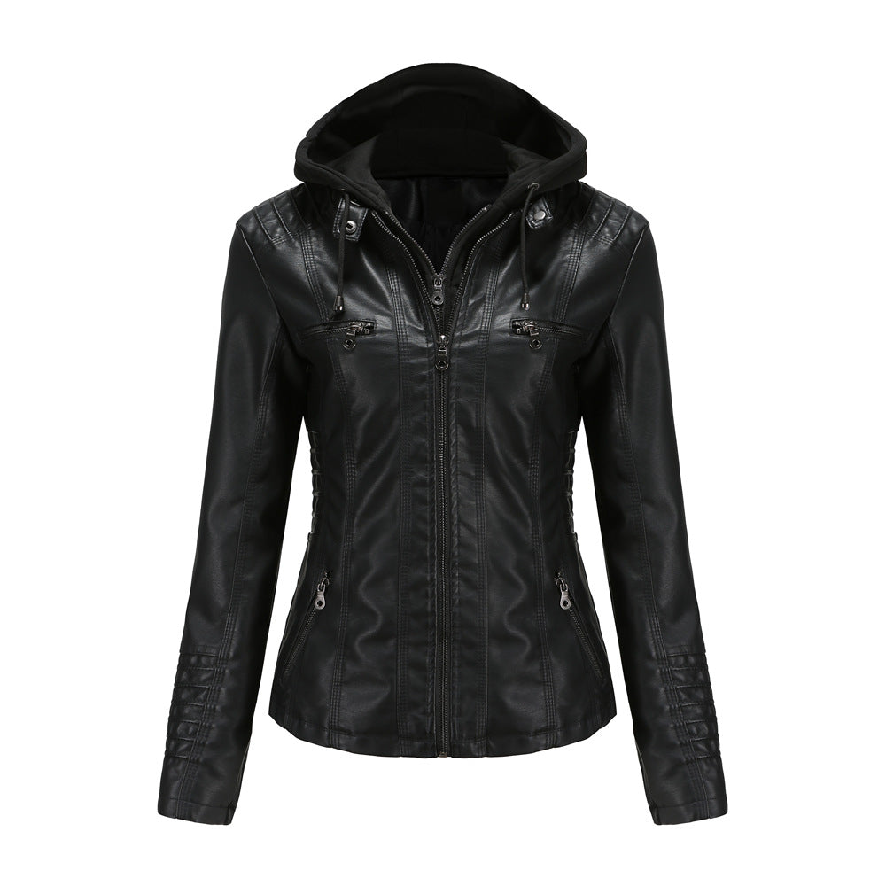 Flattering fit versatile biker jacket for women