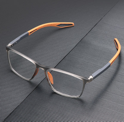 Matte Rectangular Anti-Blue Light Reading Glasses
