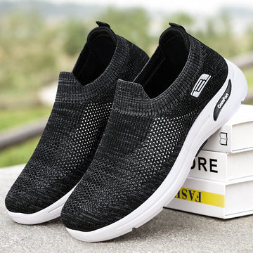 Men’s Casual Shoes – Breathable Mesh – Slip-On Lightweight – Low-Cut Athleisure Fit