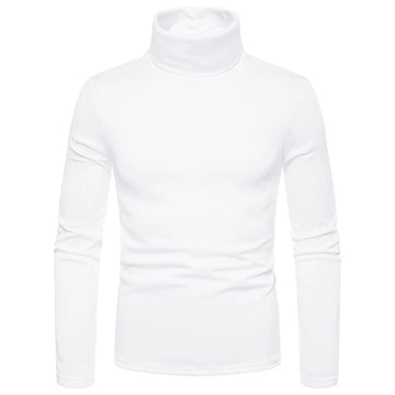 Men’s Turtleneck T-Shirt – Slim Fit – Stretch Fabric – Long Sleeve Base Layer