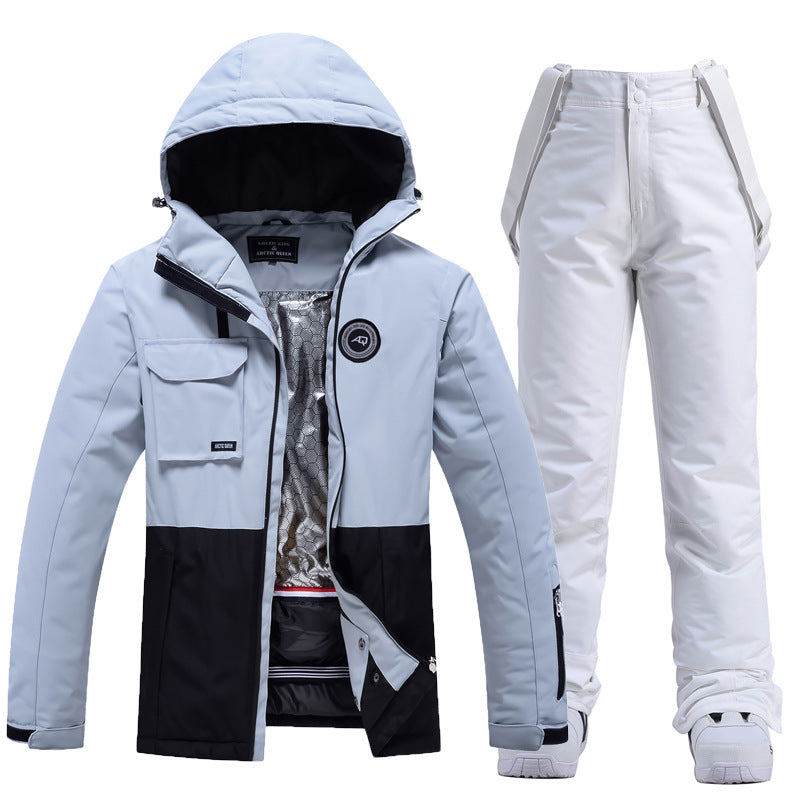 Women’s Ski Suit – Water-Resistant Jacket & Trousers Set – Windproof Adjustable Fit