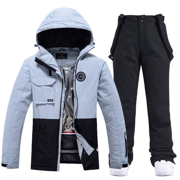 Women’s Ski Suit – Water-Resistant Jacket & Trousers Set – Windproof Adjustable Fit