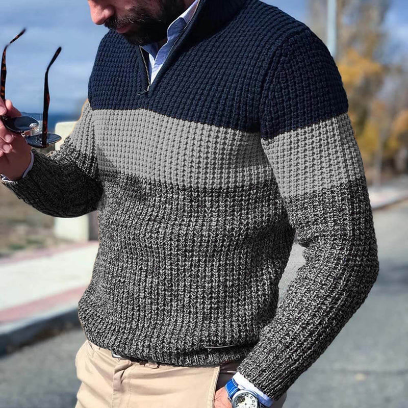 Classic crewneck sweater for men