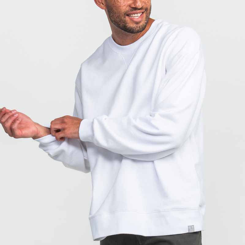 Men’s Sweatshirt – Relaxed Fit – Cotton Blend – Crew Neck – Ribbed Trim – Casual Style