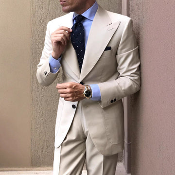 Men’s Blazer – Wool Blend – Tailored Fit – Single Breasted – Notched Lapel Formal Wear