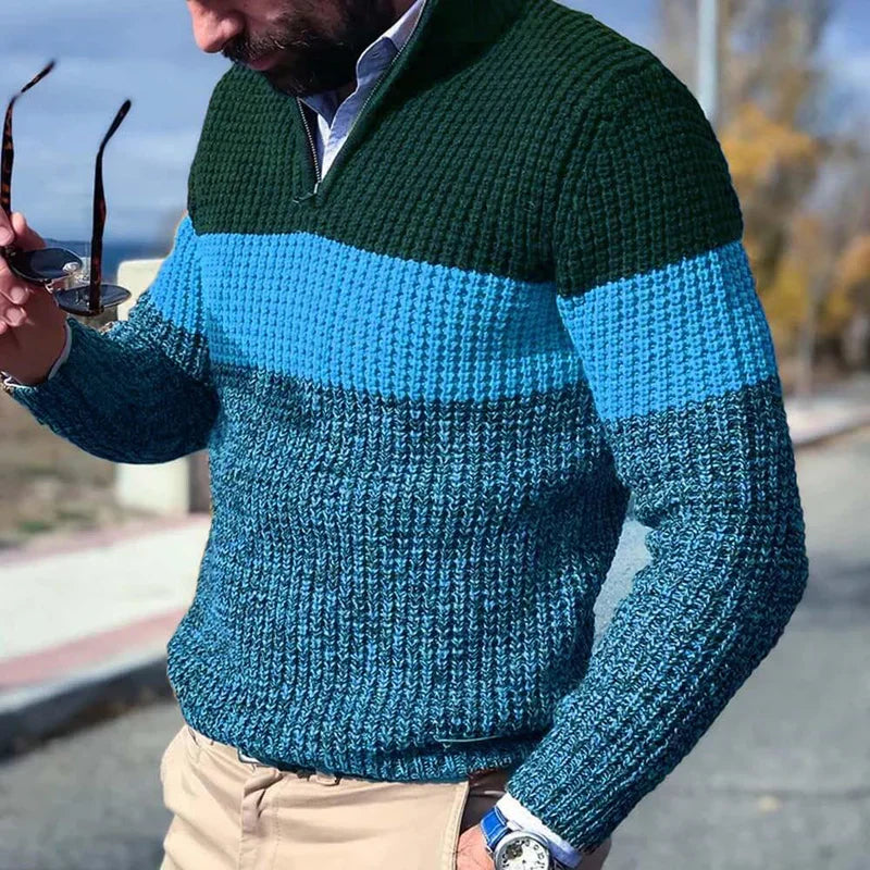 Classic crewneck sweater for men