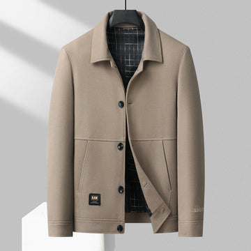 Men’s Blazer – Tailored Structured Fit – Wool Blend – Spread Collar – Patch Pockets