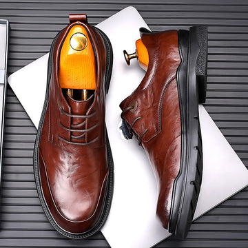 Men’s Dress Shoes – Polished Leather – Lace-Up – Classic Fit – Durable Sole