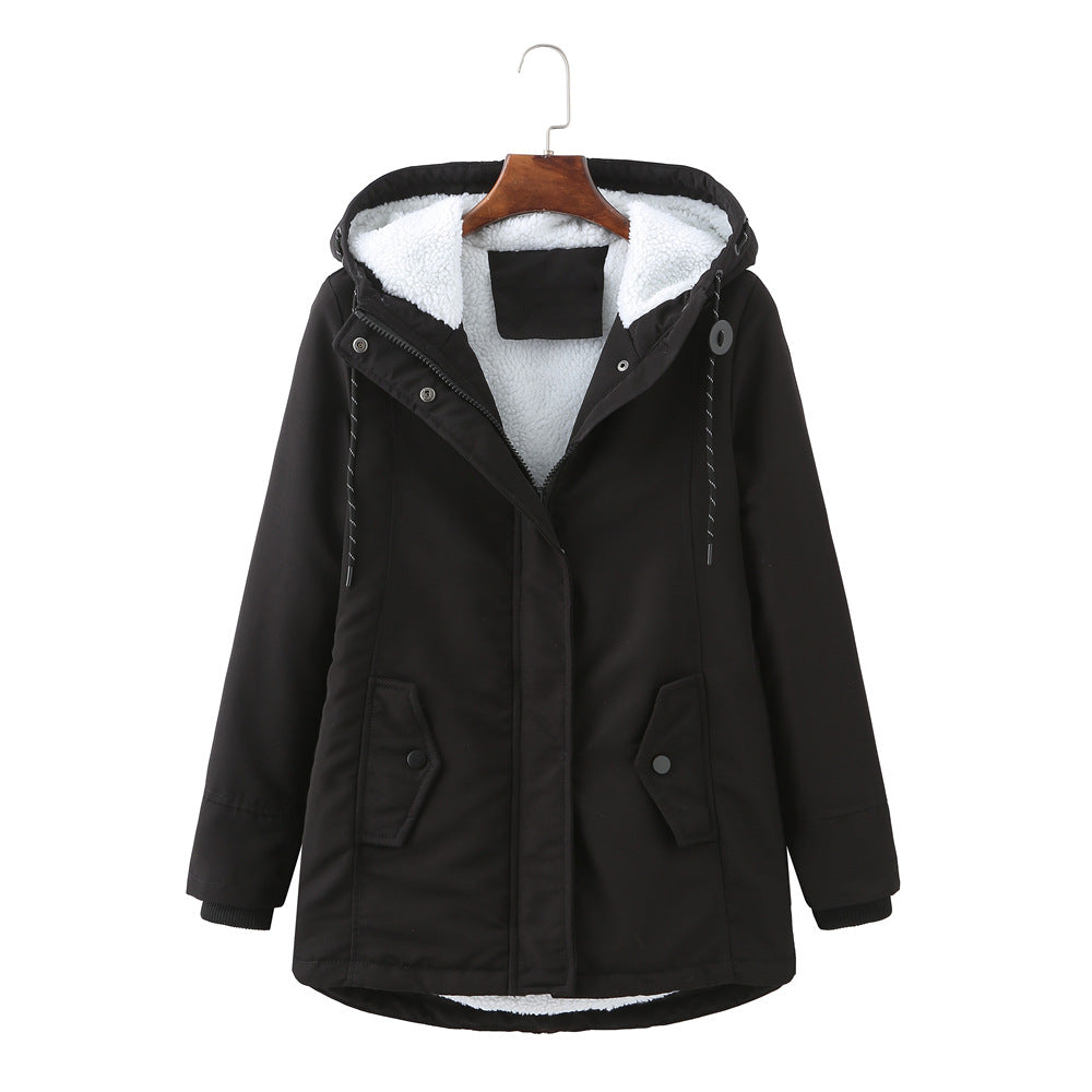 Hooded waterproof jacket for women