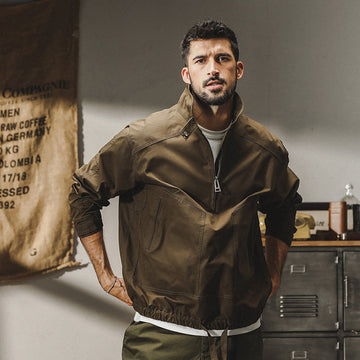 Men’s Outdoor Jacket – Relaxed Fit – Windproof Water-Resistant – Utility Style
