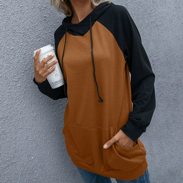 Women’s Hooded Sweatshirt – Relaxed Fit – Soft Knit – Long Sleeve – Kangaroo Pocket