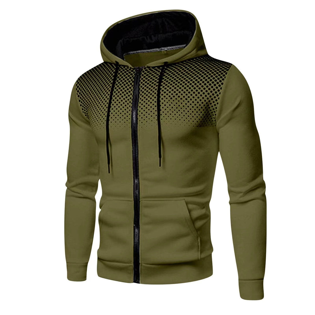 Men’s Hooded Cardigan Sweater – Slim Fit – Soft Knit – Zip Front – Ribbed Hem