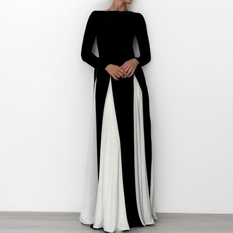 Women’s Elegant Long Sleeve Evening Maxi Dress