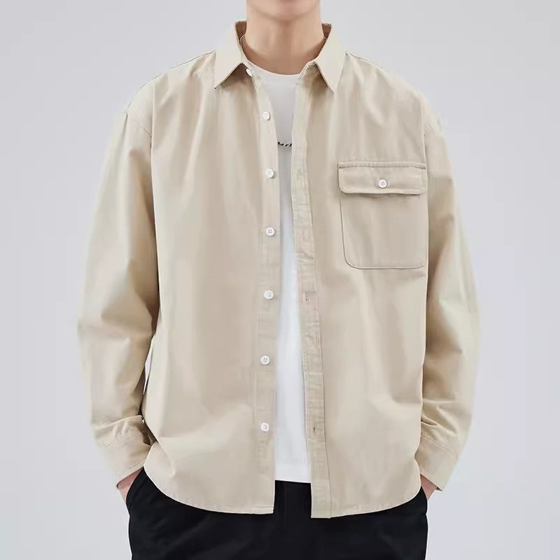 Men’s Button-Down Shirt – Relaxed Fit – Long Sleeve Casual Style