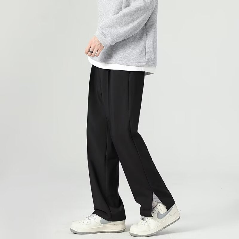Men’s Harem Trousers – Tapered Fit – Lightweight Draped Fabric – Ankle Length Casual Wear