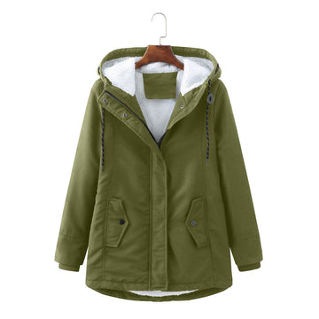 Hooded waterproof jacket for women