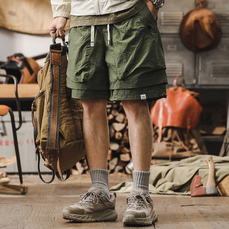 Men’s Cargo Shorts – Relaxed Fit – Quick Dry – Breathable Mesh – Adjustable Waist