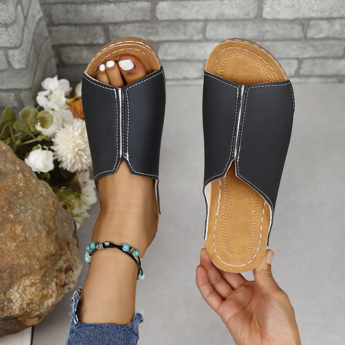 Casual open toe sandals for women