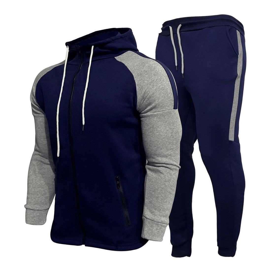 Full zip jacket & pants sports tracksuit for men