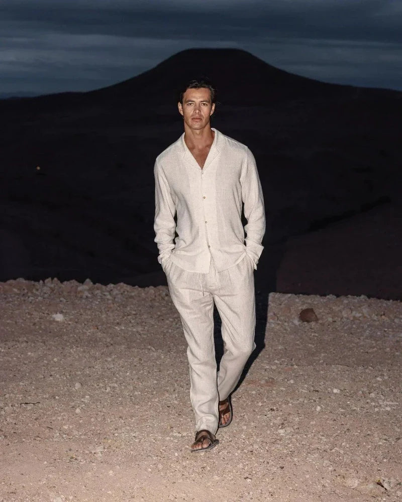 Gernot | Linen Top and Pants for Men