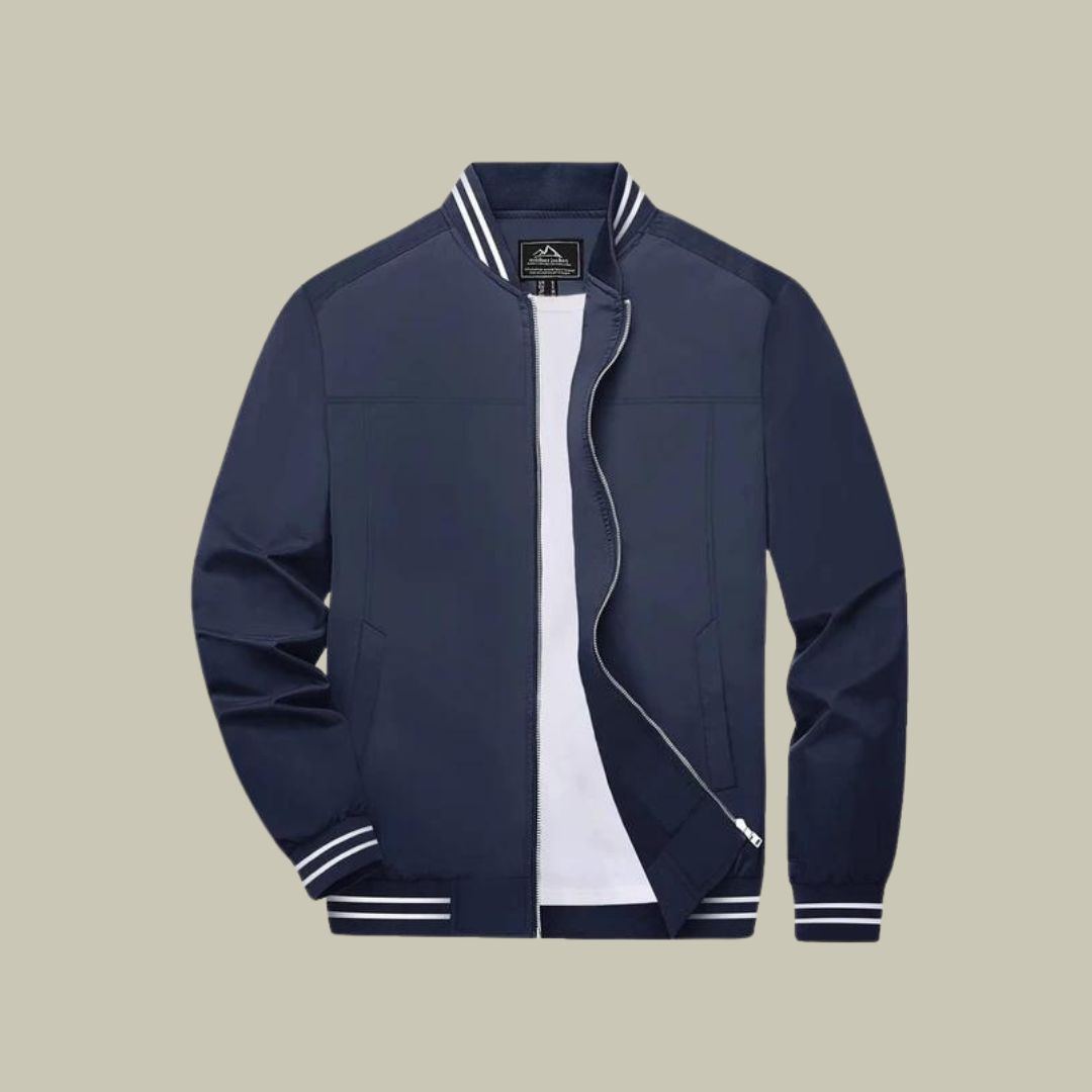 Classic autumn bomber jacket for men