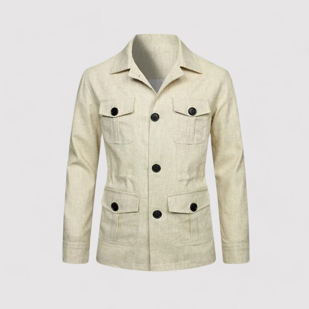 Timeless utility cargo jacket for men