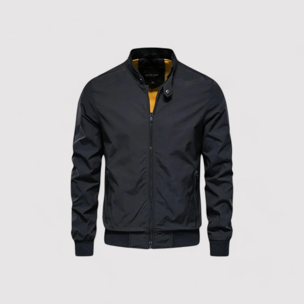 Full zip bomber jacket for men