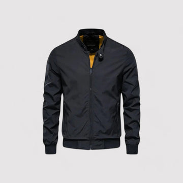 Full zip bomber jacket for men