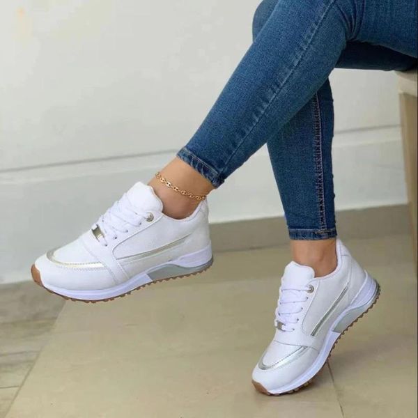 Cross tie casual sneaker for women