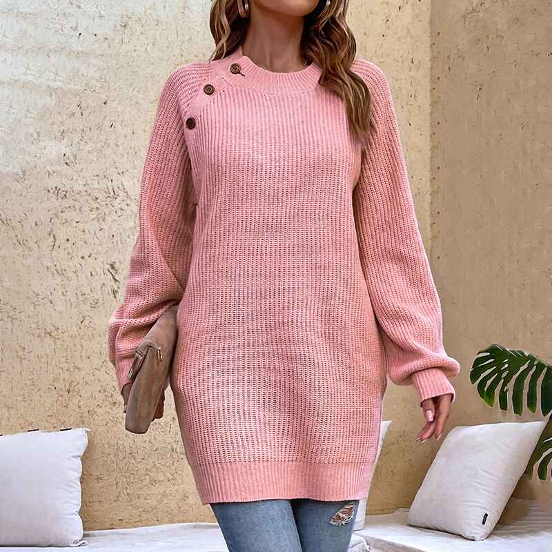 Relaxed fit warm sweater for women