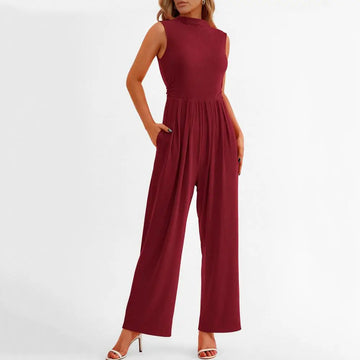 Elegant sleeveless jumpsuit for women