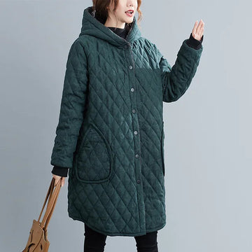 Sarah - Women's Loose Hooded Winter Jacket