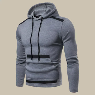 Men’s Hooded Sweatshirt – Slim Fit – Cotton Blend – Drawstring Hood – Kangaroo Pocket