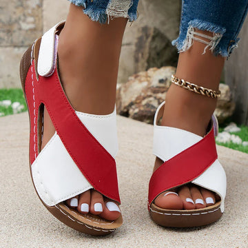 Women's Breathable Color Block Sandals – Spring Summer 2025 Collection