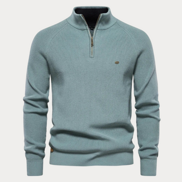 Casual zip-up sweater for men