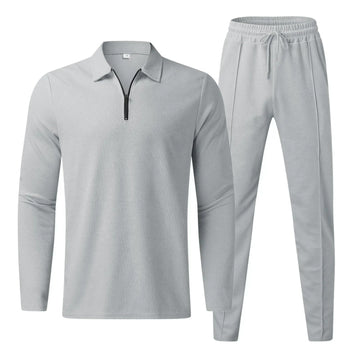 Half zip sweatshirt and pants set for men