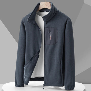 Women’s Fleece Jacket – Polar Fleece – High Collar – Relaxed Fit – Zip Chest Pocket