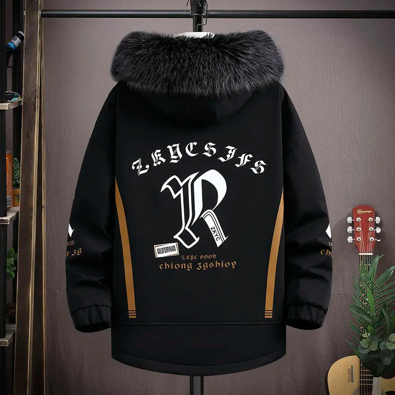 Streetwear casual hoodie jacket for men