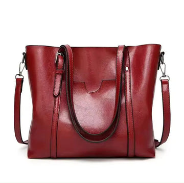 Elegant leather tote bag for women