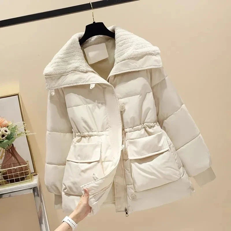 Freya - Women's Stand Collar Puffer Coat for Winter