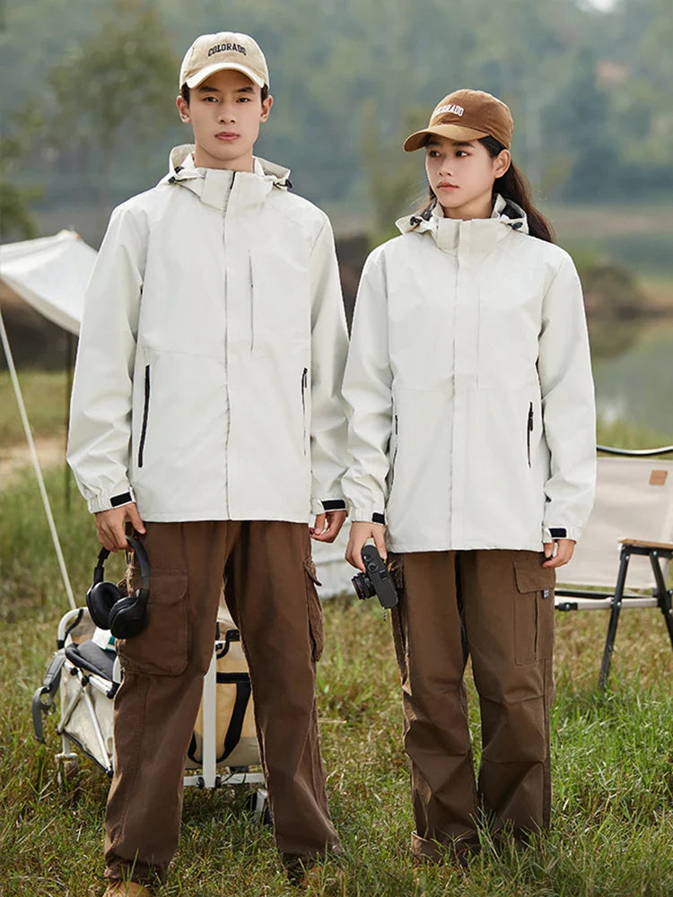 Unisex Waterproof Windbreaker Jacket