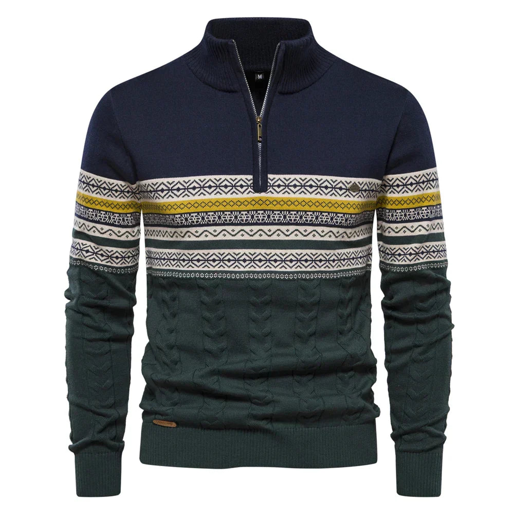 Jens - Premium Sweater with Retro Patterns