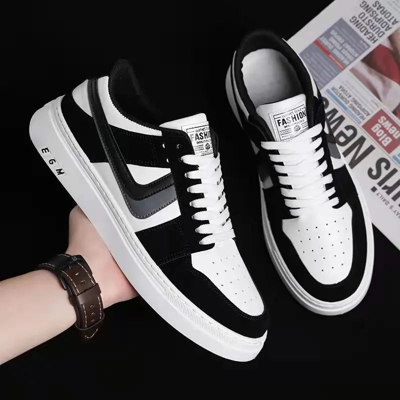 Trendy modern accents casual sneakers for men