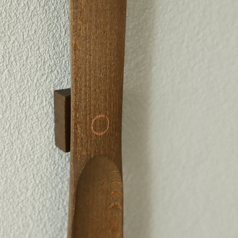 Wood Magnetic Wall Mount Long Handle Shoehorn